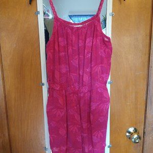 Women's Dark Pink Romper